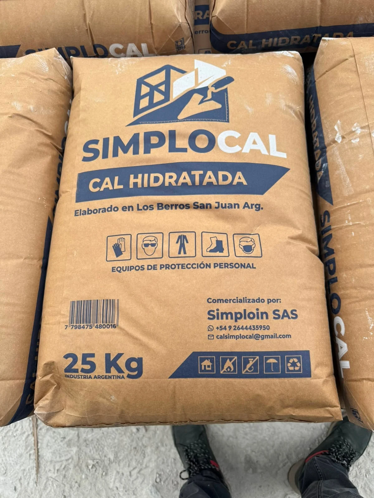 SIMPLOCAL Cal Hidratada Saco 25 Kg